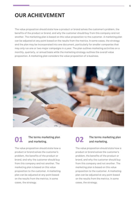 Annual-Report-Documents Documents Lavender Light Minimalist Annual Report PowerPoint Template powerpoint-template keynote-template google-slides-template infographic-template
