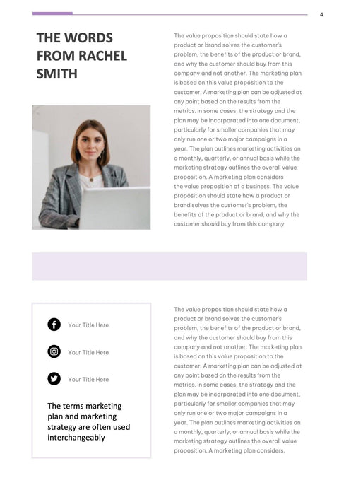Annual-Report-Documents Documents Lavender Light Minimalist Annual Report PowerPoint Template powerpoint-template keynote-template google-slides-template infographic-template