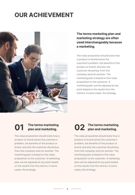 Annual-Report-Documents Documents Light Pink Minimalist Annual Report PowerPoint Template powerpoint-template keynote-template google-slides-template infographic-template
