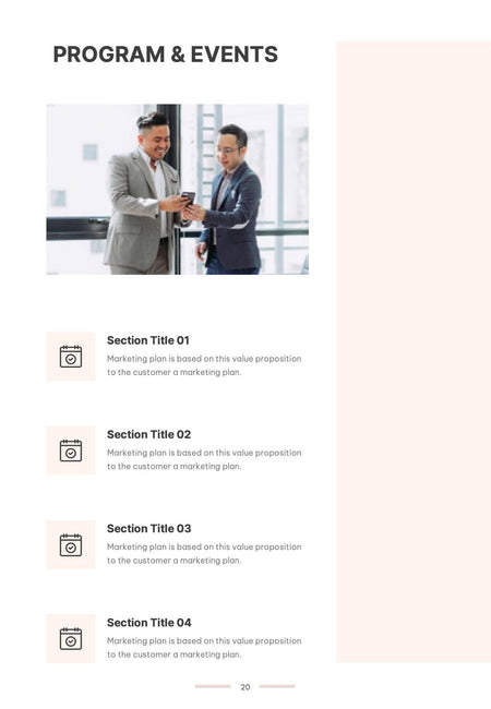 Annual-Report-Documents Documents Light Pink Minimalist Annual Report PowerPoint Template powerpoint-template keynote-template google-slides-template infographic-template