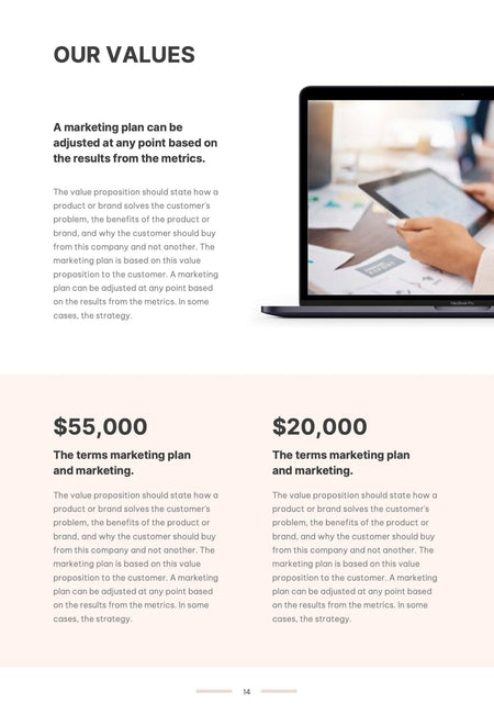 Annual-Report-Documents Documents Light Pink Minimalist Annual Report PowerPoint Template powerpoint-template keynote-template google-slides-template infographic-template
