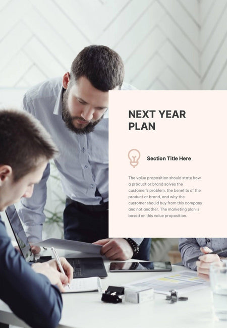 Annual-Report-Documents Documents Light Pink Minimalist Annual Report PowerPoint Template powerpoint-template keynote-template google-slides-template infographic-template