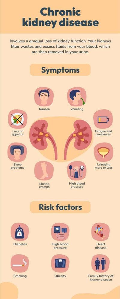 Breast-Cancer-Infographics Infographics Orange Light Chronic Kidney Disease Health Infographic Template powerpoint-template keynote-template google-slides-template infographic-template