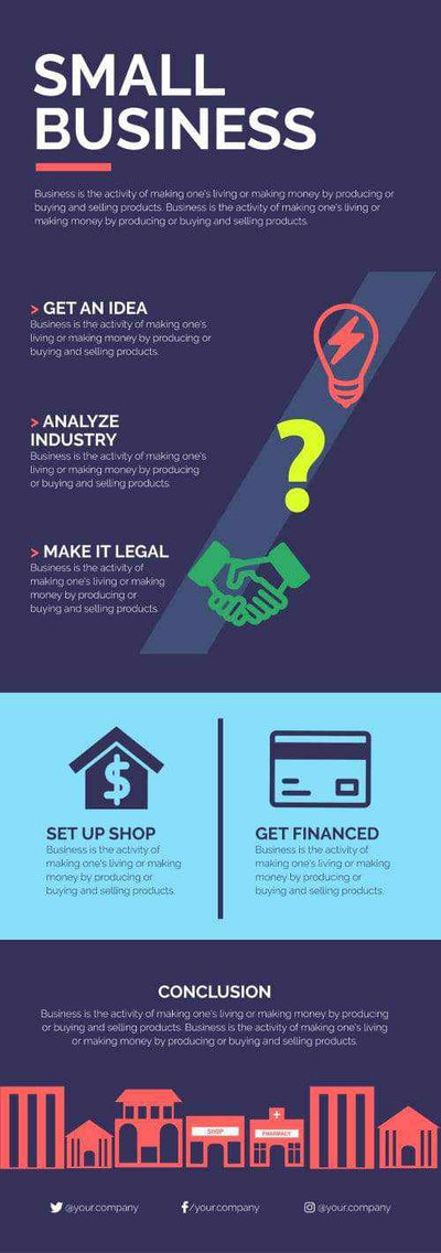 Business Infographics V5-Business-Powerpoint-Keynote-Google-Slides-Adobe-Illustrator-Infografolio