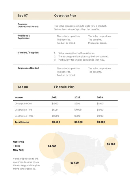 Business-Plan-Templates Documents Beige and Yellow Business Plan Template S01022301 powerpoint-template keynote-template google-slides-template infographic-template