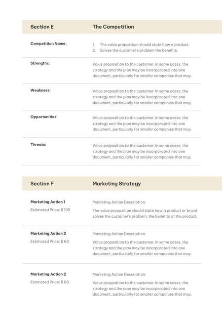 Business-Plan-Templates Documents Beige and Yellow Business Plan Template S01022301 powerpoint-template keynote-template google-slides-template infographic-template