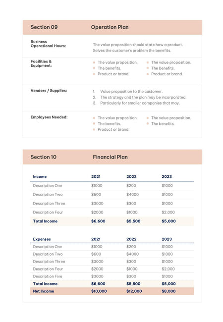 Business-Plan-Templates Documents Light Orange Business Plan Template S01022302 powerpoint-template keynote-template google-slides-template infographic-template