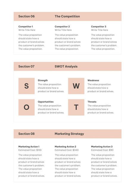 Business-Plan-Templates Documents Light Orange Business Plan Template S01022302 powerpoint-template keynote-template google-slides-template infographic-template