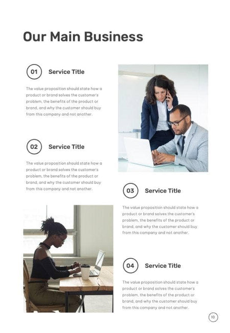 Business-Proposal-2-Pages-Infographics Documents Aqua Spring Minimalist Annual Report Portrait PowerPoint Template powerpoint-template keynote-template google-slides-template infographic-template