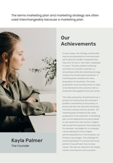 Business-Proposal-2-Pages-Infographics Documents Aqua Spring Minimalist Annual Report Portrait PowerPoint Template powerpoint-template keynote-template google-slides-template infographic-template