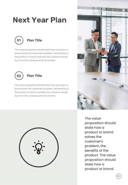 Business-Proposal-2-Pages-Infographics Documents Aqua Spring Minimalist Annual Report Portrait PowerPoint Template powerpoint-template keynote-template google-slides-template infographic-template