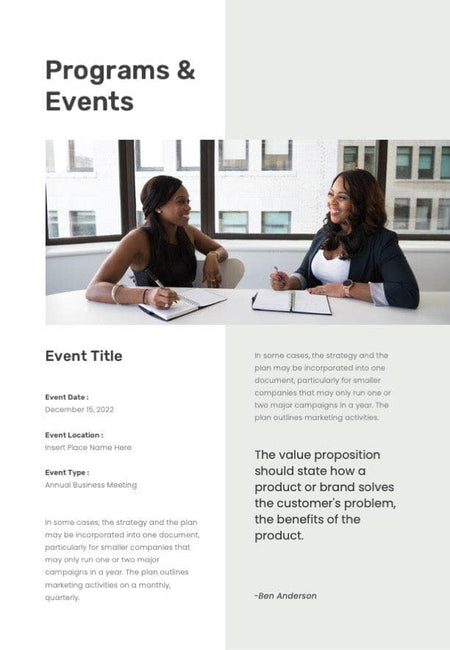 Business-Proposal-2-Pages-Infographics Documents Aqua Spring Minimalist Annual Report Portrait PowerPoint Template powerpoint-template keynote-template google-slides-template infographic-template