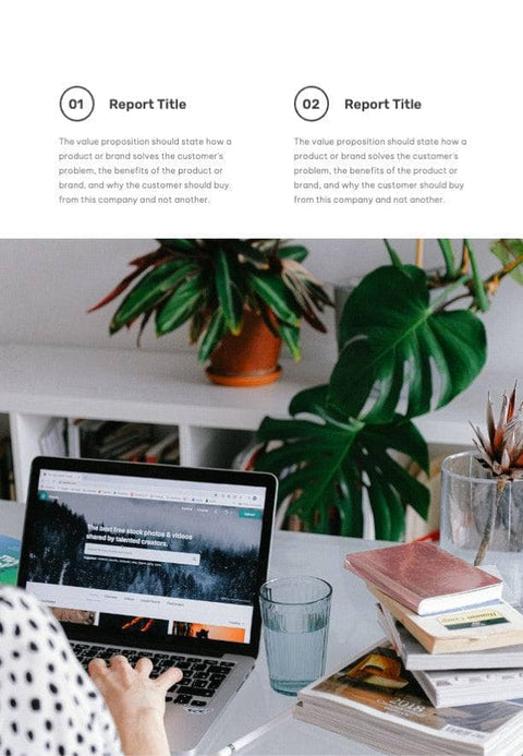 Business-Proposal-2-Pages-Infographics Documents Aqua Spring Minimalist Annual Report Portrait PowerPoint Template powerpoint-template keynote-template google-slides-template infographic-template