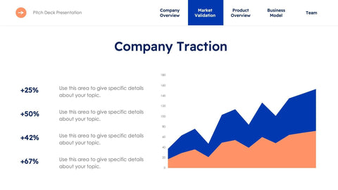 Business-Proposal-Deck Slides Royal Blue Light Orange Minimal and Simple Presentation Business Proposal Template S10072201 powerpoint-template keynote-template google-slides-template infographic-template