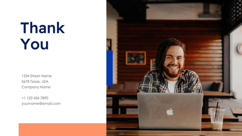 Business-Proposal-Deck Slides Royal Blue Light Orange Minimal and Simple Presentation Business Proposal Template S10072201 powerpoint-template keynote-template google-slides-template infographic-template