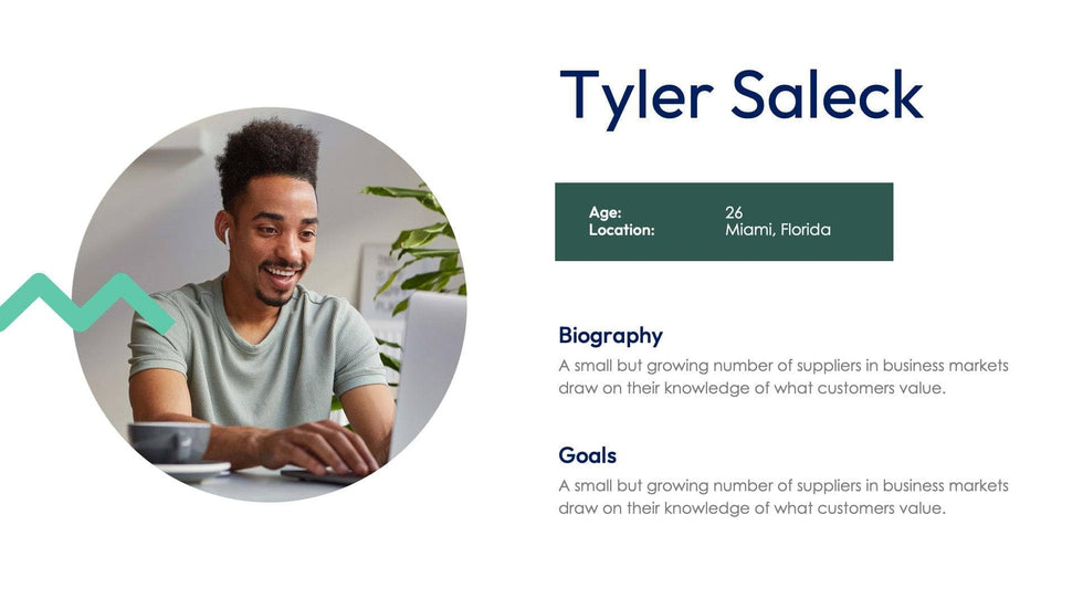 Buyer Persona-Slides Slides Buyer Persona Dark Green Violet Slide Template S11012201 powerpoint-template keynote-template google-slides-template infographic-template