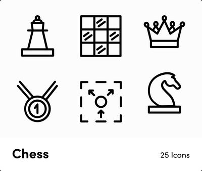 Chess-Outline-Vector-Icons Icons Chess Outline Vector Icons S12172101 powerpoint-template keynote-template google-slides-template infographic-template