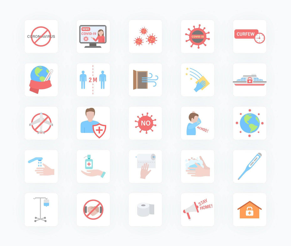Coronavirus-Flat-Vector-Icons Icons Coronavirus Flat Vector Icons S02142203 powerpoint-template keynote-template google-slides-template infographic-template