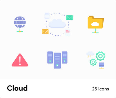 Digital-Marketing-Flat-Vector-Icons Icons Cloud Flat Vector Icons S04142202 powerpoint-template keynote-template google-slides-template infographic-template