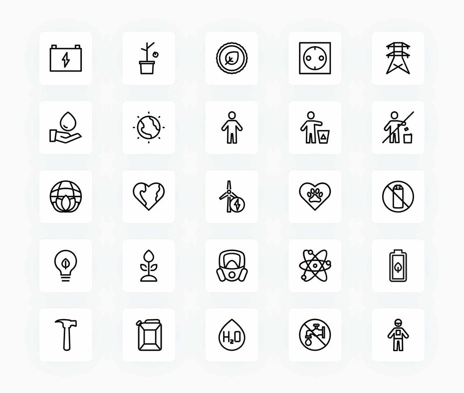 Ecology-Outline-Vector-Icons Icons Ecology Outline Vector Icons S12172104 powerpoint-template keynote-template google-slides-template infographic-template