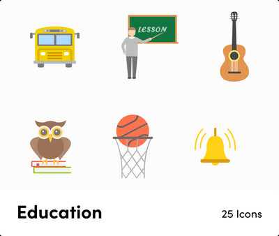 Education-Flat-Vector-Icons Icons Education Flat Vector Icons S01142201 powerpoint-template keynote-template google-slides-template infographic-template
