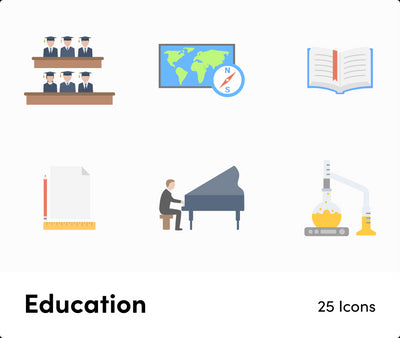 Education-Flat-Vector-Icons Icons Education Flat Vector Icons S01142207 powerpoint-template keynote-template google-slides-template infographic-template