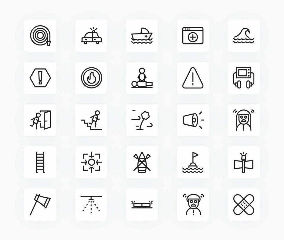 Emergency-Outline-Vector-Icons Icons Emergency Outline Vector Icons S12212102 powerpoint-template keynote-template google-slides-template infographic-template