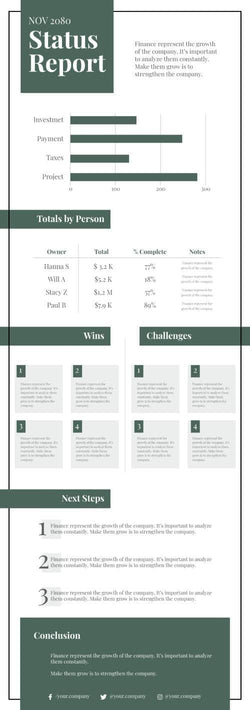 Finance-Infographics Infographics Status Report Finance Infographic Template powerpoint-template keynote-template google-slides-template infographic-template