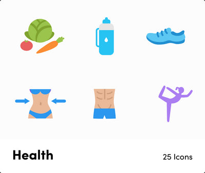 Health Flat Vector Icons S12082103-Icons-Health-Flat-Vector-Icons-Powerpoint-Keynote-Google-Slides-Adobe-Illustrator-Infografolio