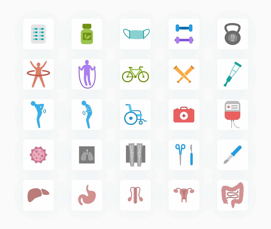Health Flat Vector Icons S12082103-Icons-Health-Flat-Vector-Icons-Powerpoint-Keynote-Google-Slides-Adobe-Illustrator-Infografolio