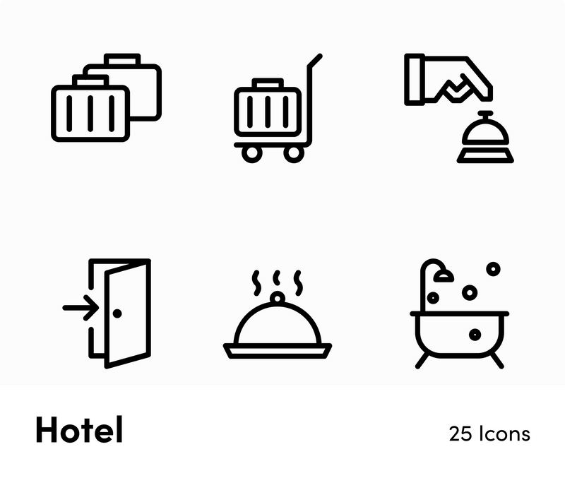 Hotel-Outline-Vector-Icons Icons Hotel Outline Vector Icons S12212101 powerpoint-template keynote-template google-slides-template infographic-template