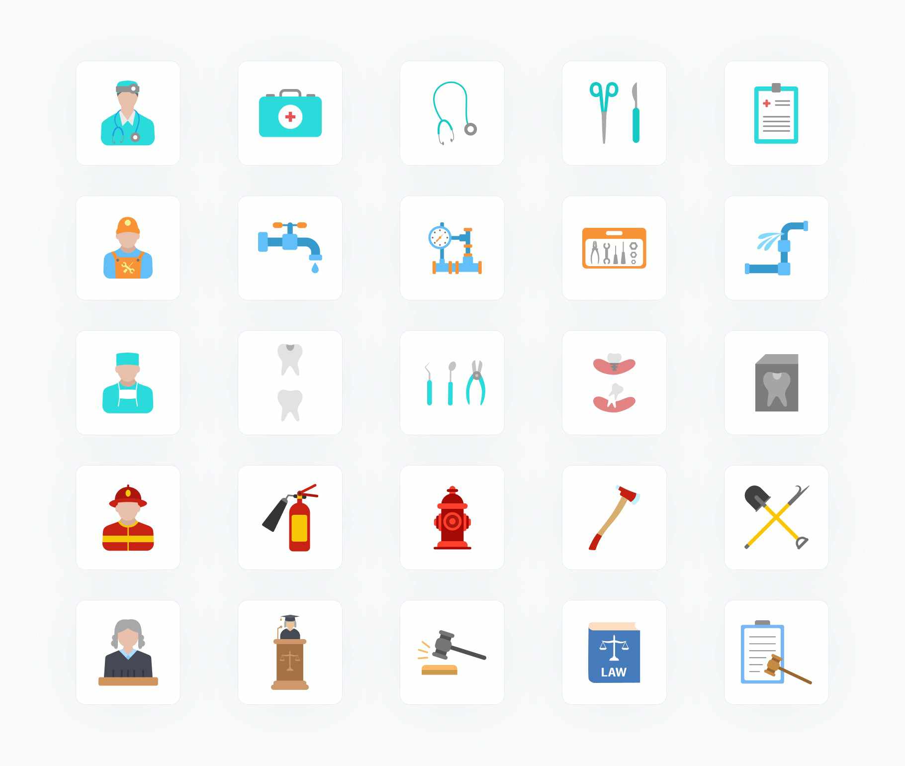 Job Types-Flat-Vector-Icons Icons Job Types Flat Vector Icons S12082101 powerpoint-template keynote-template google-slides-template infographic-template