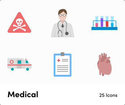 Medical-Flat-Vector-Icons Icons Medical Flat Vector Icons S12082103 powerpoint-template keynote-template google-slides-template infographic-template
