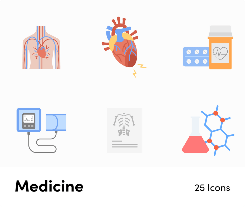Medicine-Flat-Vector-Icons Icons Medicine Flat Vector Icons S01192203 powerpoint-template keynote-template google-slides-template infographic-template