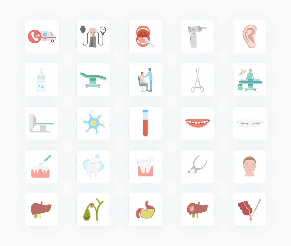 Medicine-Flat-Vector-Icons Icons Medicine Flat Vector Icons S01192205 powerpoint-template keynote-template google-slides-template infographic-template