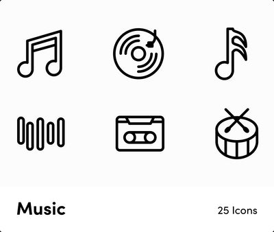 Music-Outline-Vector-Icons Icons Music Outline Vector Icons S12162101 powerpoint-template keynote-template google-slides-template infographic-template