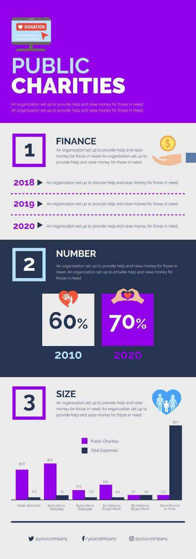 Nonprofit Infographics V8-Nonprofit-Powerpoint-Keynote-Google-Slides-Adobe-Illustrator-Infografolio