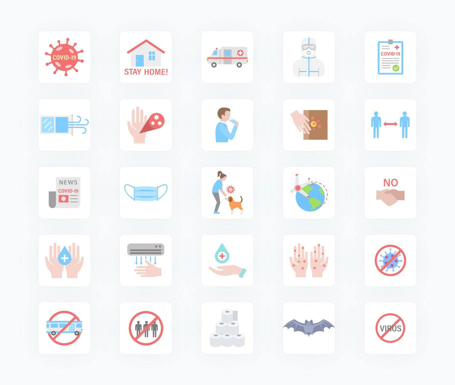 Pandemic Viruses and Flu-Flat-Vector-Icons Icons Coronavirus Flat Vector Icons S02142201 powerpoint-template keynote-template google-slides-template infographic-template