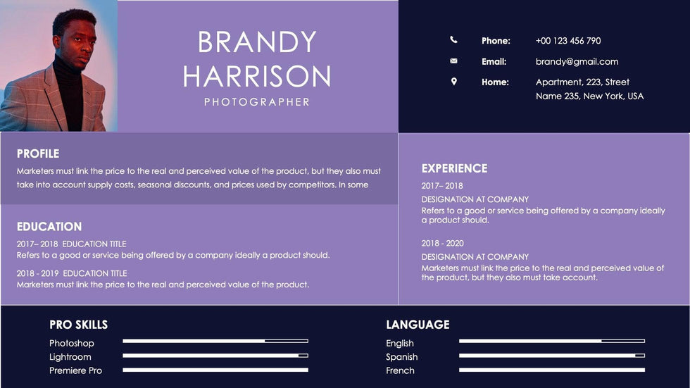Personal Resume-Slides Slides Personal Resume Slide Infographic Template S01112207 powerpoint-template keynote-template google-slides-template infographic-template