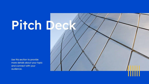 Pitch-Deck-Slides Slides Blue Light Yellow Luxury and Professional Presentation Pitch Deck Template S10032201 powerpoint-template keynote-template google-slides-template infographic-template