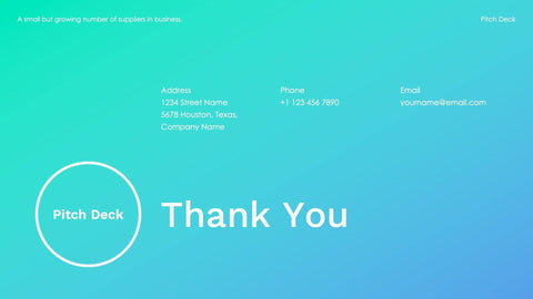 Pitch-Deck-Slides Slides Blue Medium Turquoise Gradient and Professional Presentation Pitch Deck Template S10042201 powerpoint-template keynote-template google-slides-template infographic-template