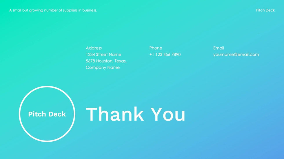 Pitch-Deck-Slides Slides Blue Medium Turquoise Gradient and Professional Presentation Pitch Deck Template S10042201 powerpoint-template keynote-template google-slides-template infographic-template