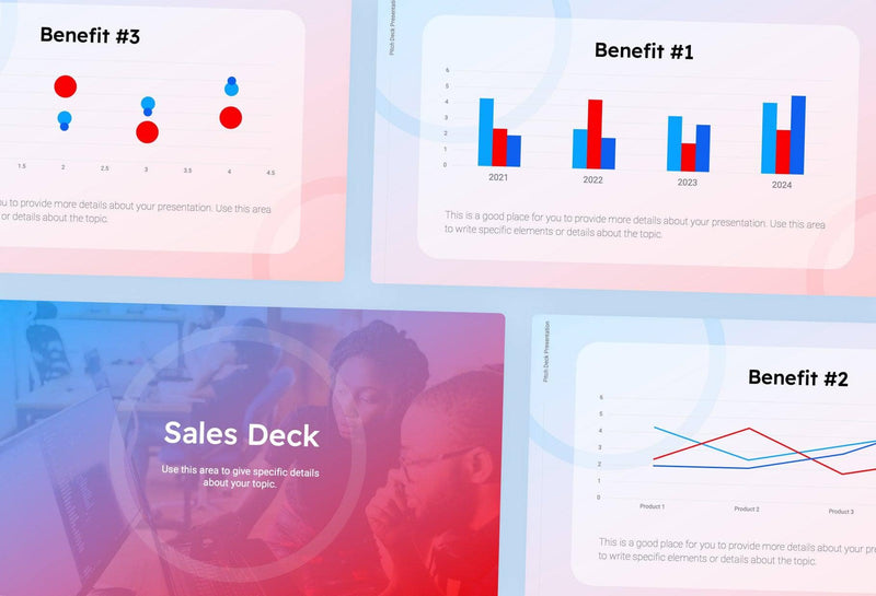 Pitch-Deck-Slides Slides Red and Blue Gradient and Professional Presentation Sales Deck Template S11012201 powerpoint-template keynote-template google-slides-template infographic-template