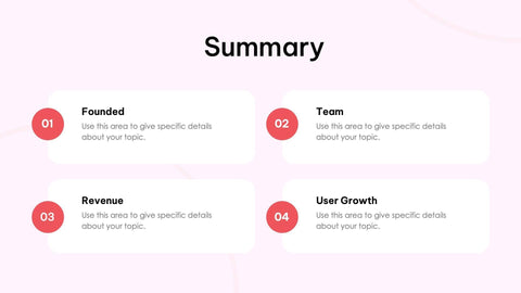 Pitch-Deck-Slides Slides Red Light Pink Modern and Professional Presentation Pitch Deck Template S09292201 powerpoint-template keynote-template google-slides-template infographic-template