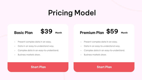 Pitch-Deck-Slides Slides Red Light Pink Modern and Professional Presentation Pitch Deck Template S09292201 powerpoint-template keynote-template google-slides-template infographic-template