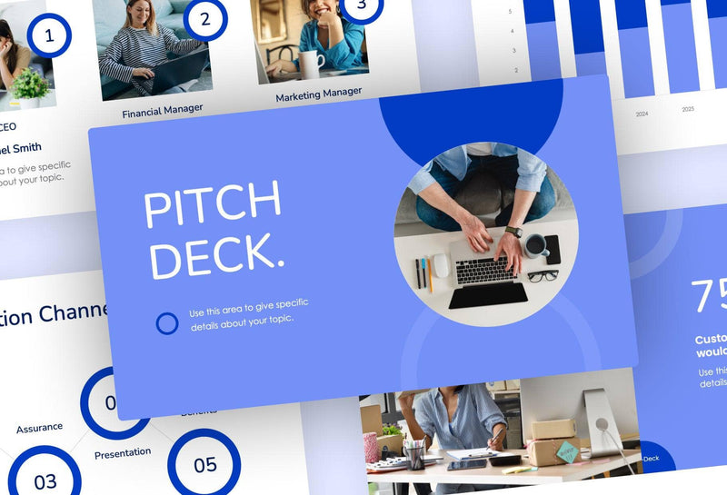 Pitch-Deck-Slides Slides Violet Dark Blue Modern and Professional Presentation Pitch Deck Template S09292201 powerpoint-template keynote-template google-slides-template infographic-template