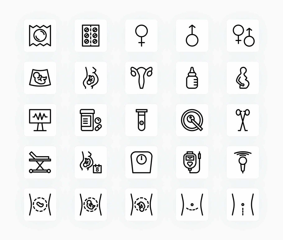 Pregnancy-Outline-Vector-Icons Icons Pregnancy Outline Vector Icons S12222102 powerpoint-template keynote-template google-slides-template infographic-template