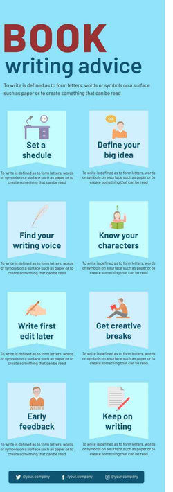 Writers Book Infographics V4-Reading-Powerpoint-Keynote-Google-Slides-Adobe-Illustrator-Infografolio