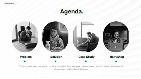 Sales-Deck Slides Blue Black and White Minimal and Professional Presentation Sales Deck Template S11022201 powerpoint-template keynote-template google-slides-template infographic-template