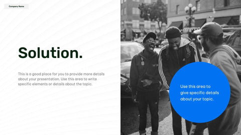 Sales-Deck Slides Blue Black and White Minimal and Professional Presentation Sales Deck Template S11022201 powerpoint-template keynote-template google-slides-template infographic-template